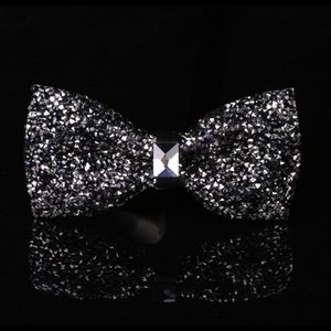 Men’s bow tie rhinestones bling OS wedding groom